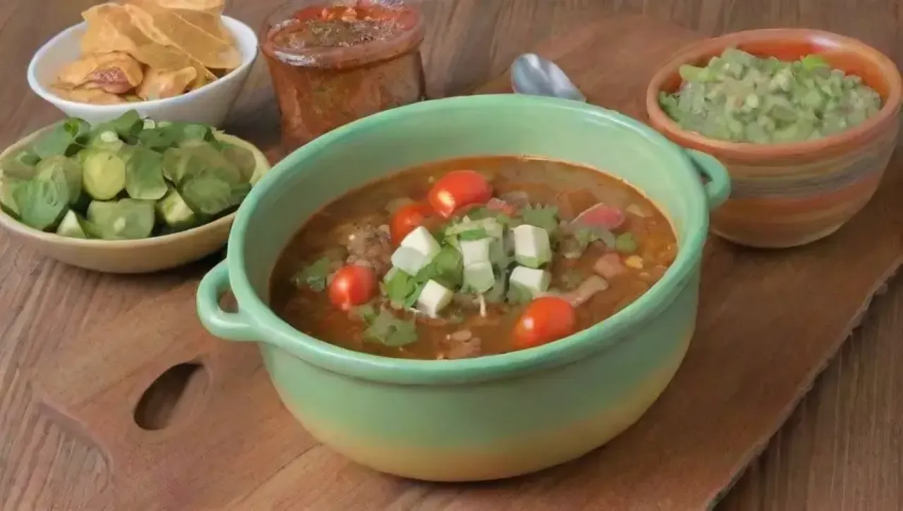 Un festín colorido de sopa humeante y sabrosa, rodeado de familia y risas