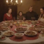 Reunión familiar con platillos checos y mucha alegría