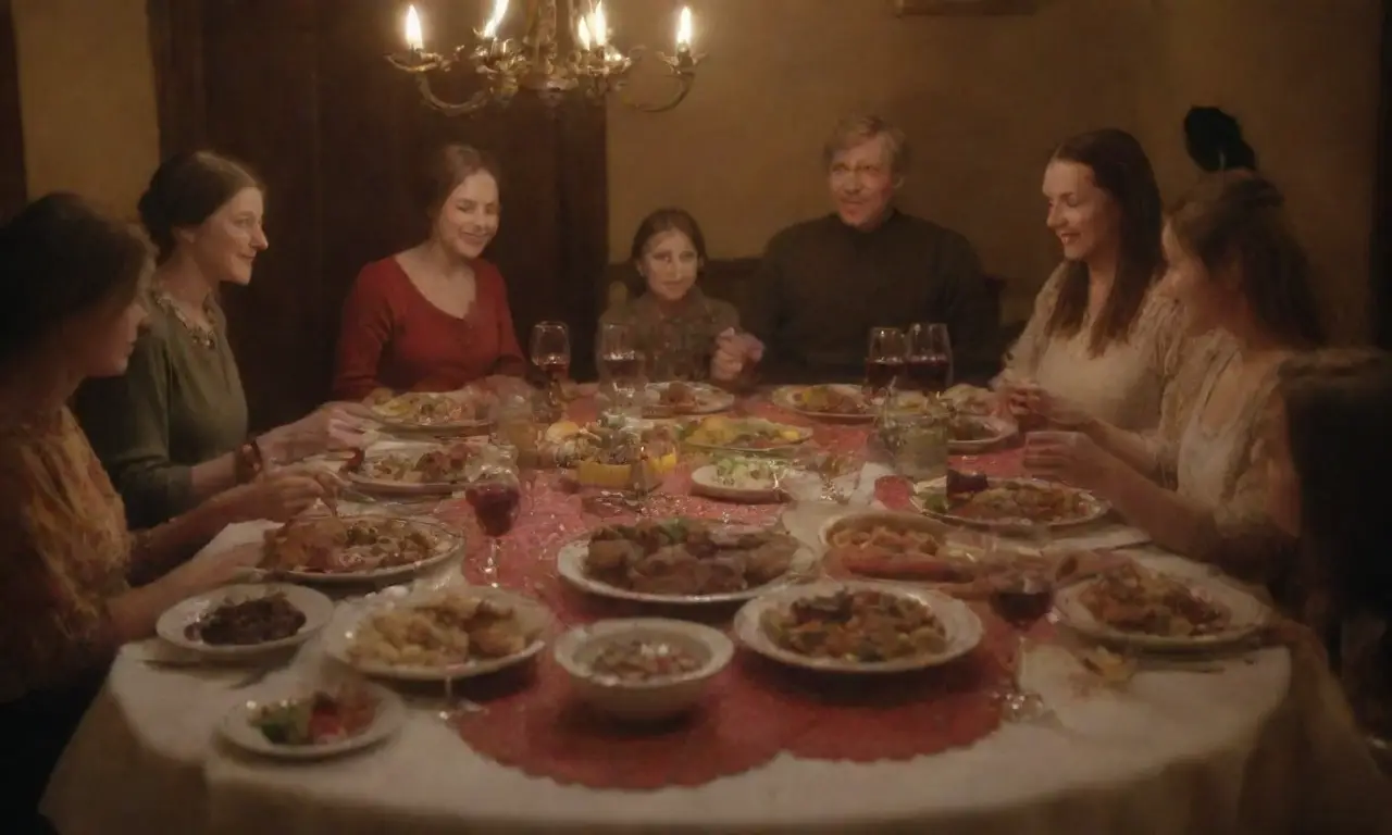 Reunión familiar con platillos checos y mucha alegría