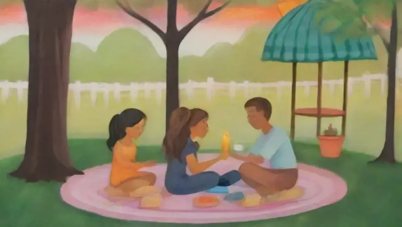 Colores brillantes, risas, amigos, naturaleza y momentos de conexión