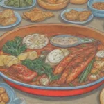 Diseño vibrante que abarca platos de bacalao
