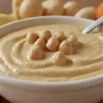Receta de hummus cremoso con garbanzos