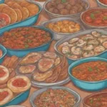 Cultura culinaria rica y vibrante