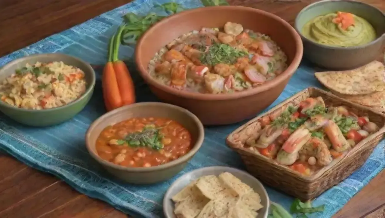 Una mesa llena de colores y sabores celebra la diversidad culinaria del mundo