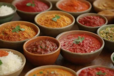 Colores vibrantes y sabores picantes en platos tradicionales