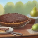 Te gustaría una receta fácil de tarta de pera y chocolate