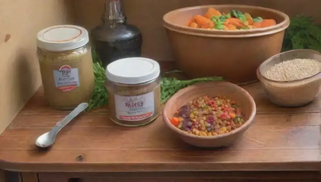 Una cocina acogedora llena de legumbres frescas, colores vibrantes y un ambiente de comunidad
