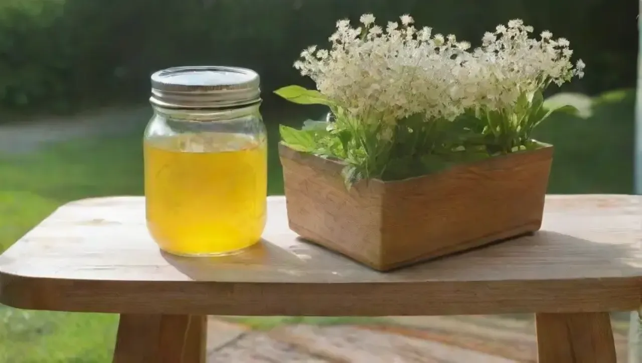 Un acogedor ambiente de cocina captura la esencia del verano con flores de saúco, miel y un toque de nostalgia