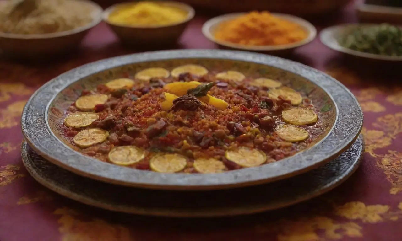 Comida colorida y sabrosa en un ambiente festivo y acogedor