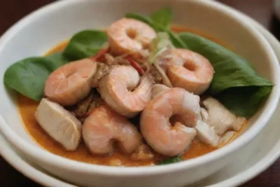 Sabor umami con rica cocina tailandesa y equilibrio de ingredientes frescos y especiados