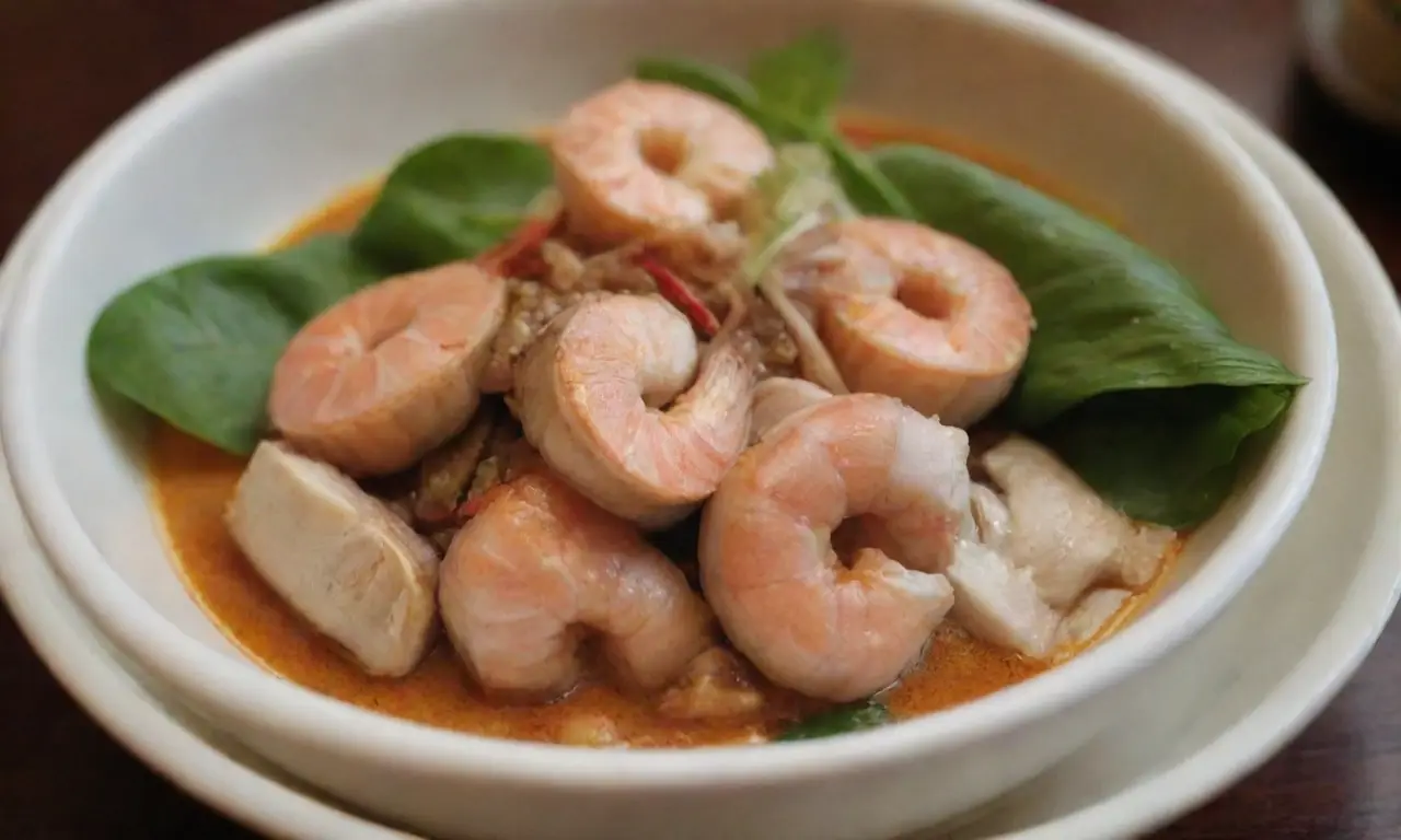 Sabor umami con rica cocina tailandesa y equilibrio de ingredientes frescos y especiados