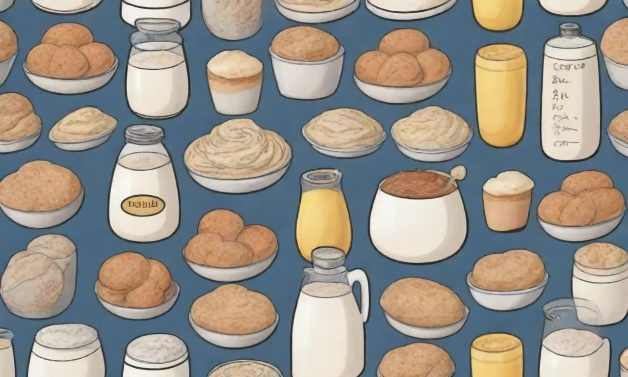 Harina, leche, huevos, levadura, azúcar, sal, mantequilla y rellenos favoritos