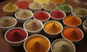 La cocina malaya combina especias coloridas