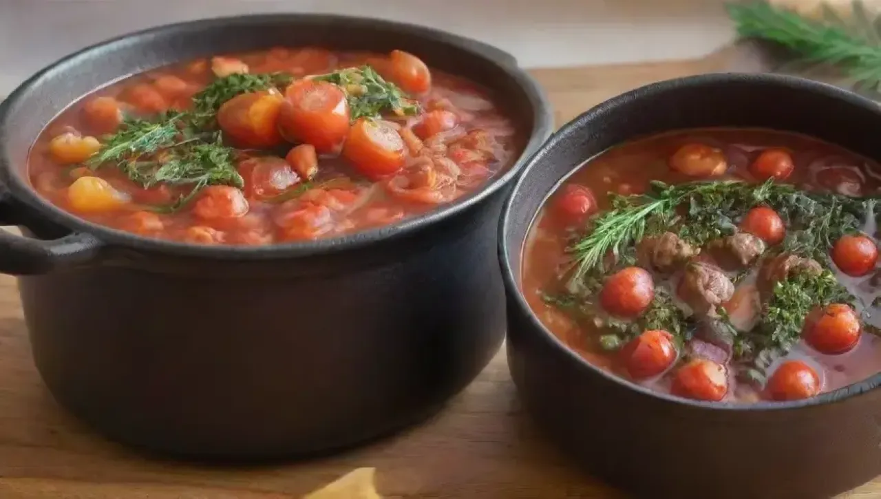 Un festín de aromas y colores en una cocina iluminada