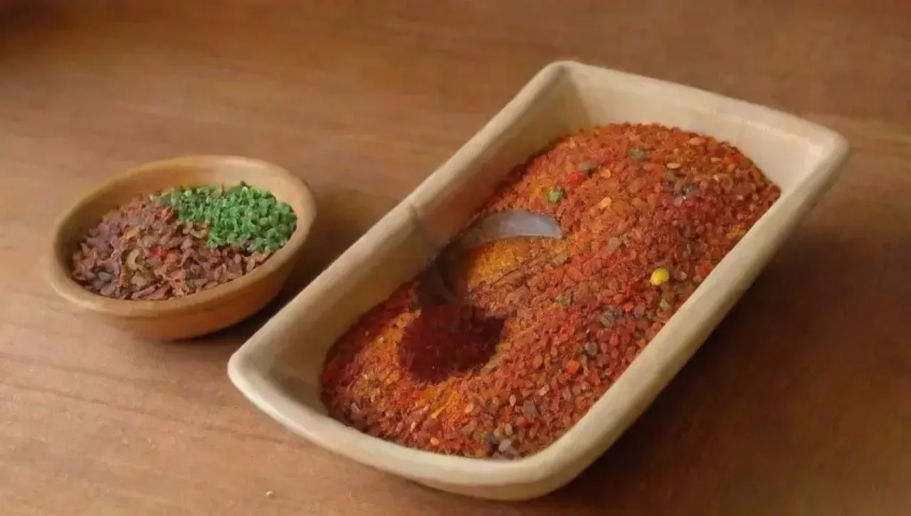 Un festín sensorial de especias vibrantes en una cálida cocina