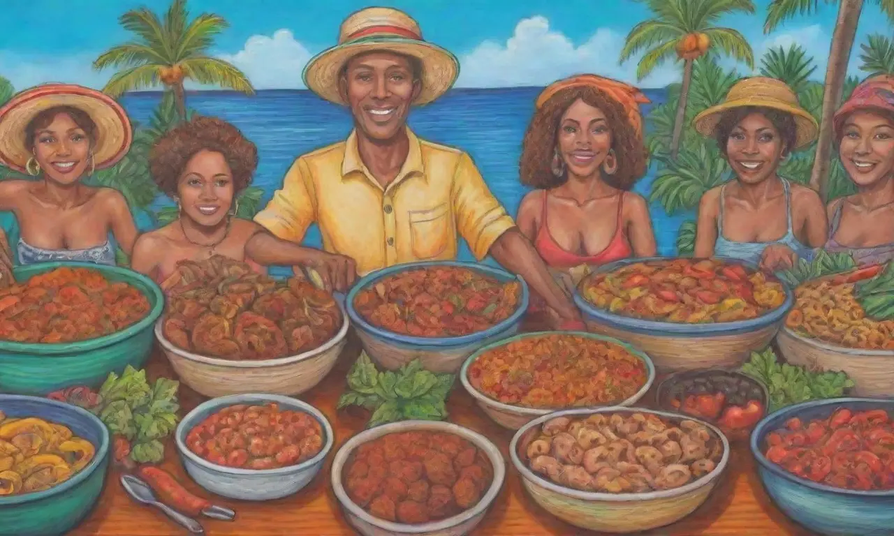 Colores vibrantes y sabores caribeños en una fusión cultural de mariscos y carnes
