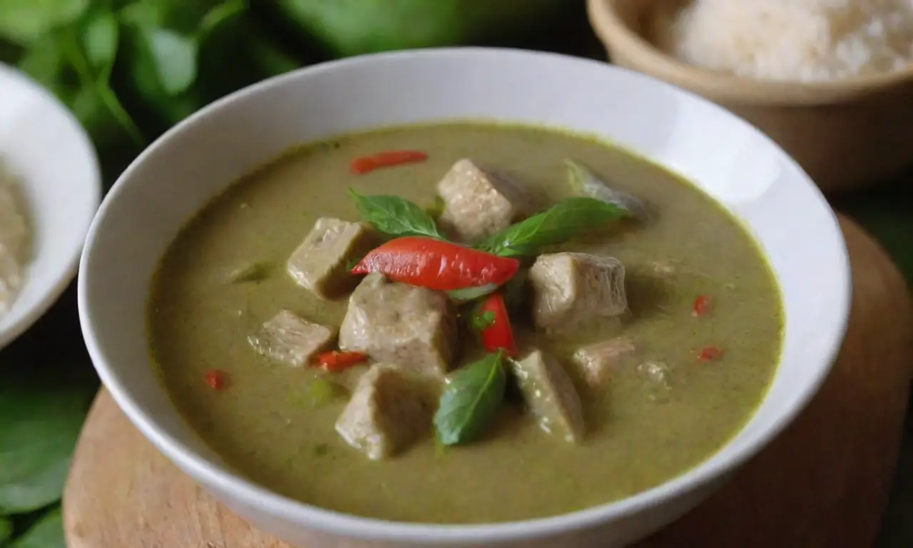 El curry verde tailandés es un plato vibrante y aromático con gran significado cultural
