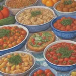 Colores vivos y sabores griegos en un ambiente festivo