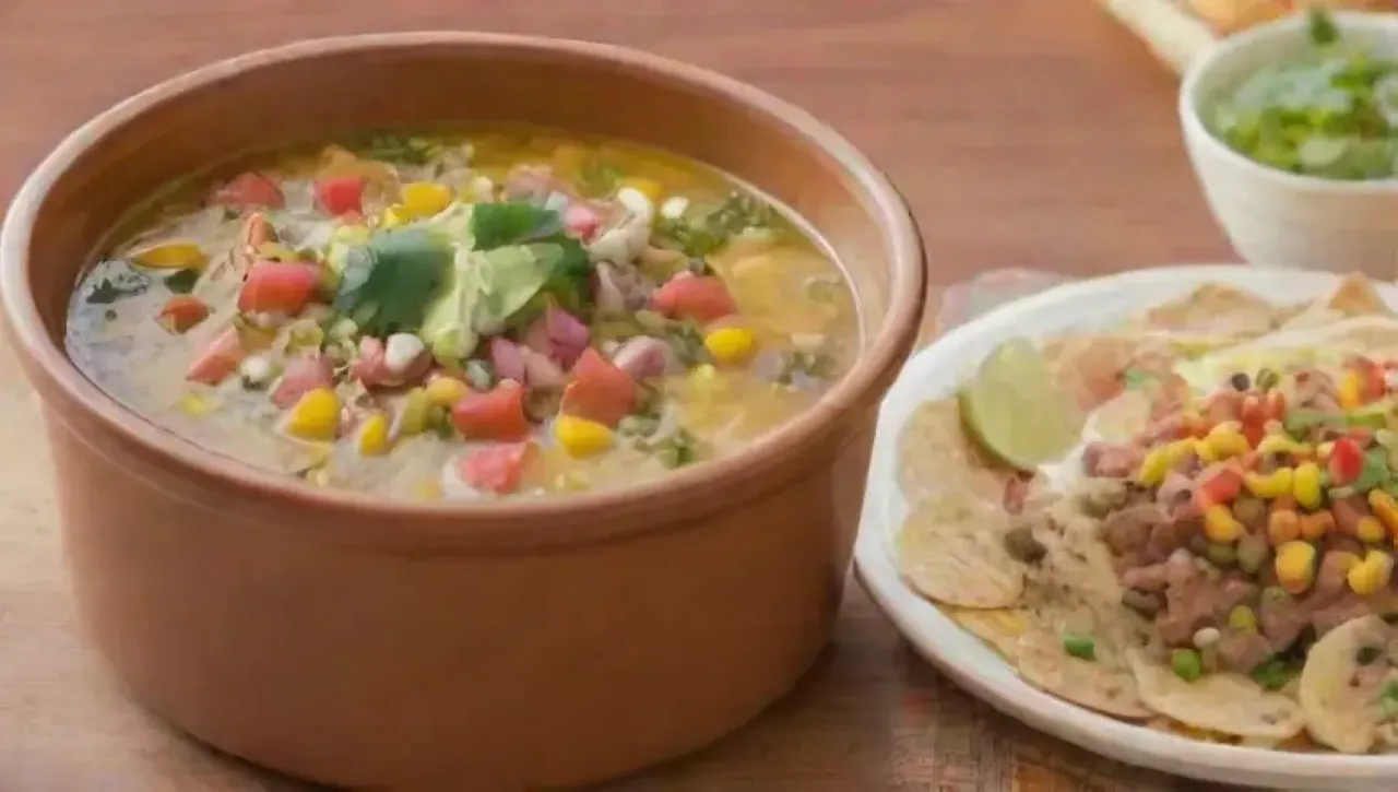 Una comida reconfortante y colorida en un ambiente familiar acogedor