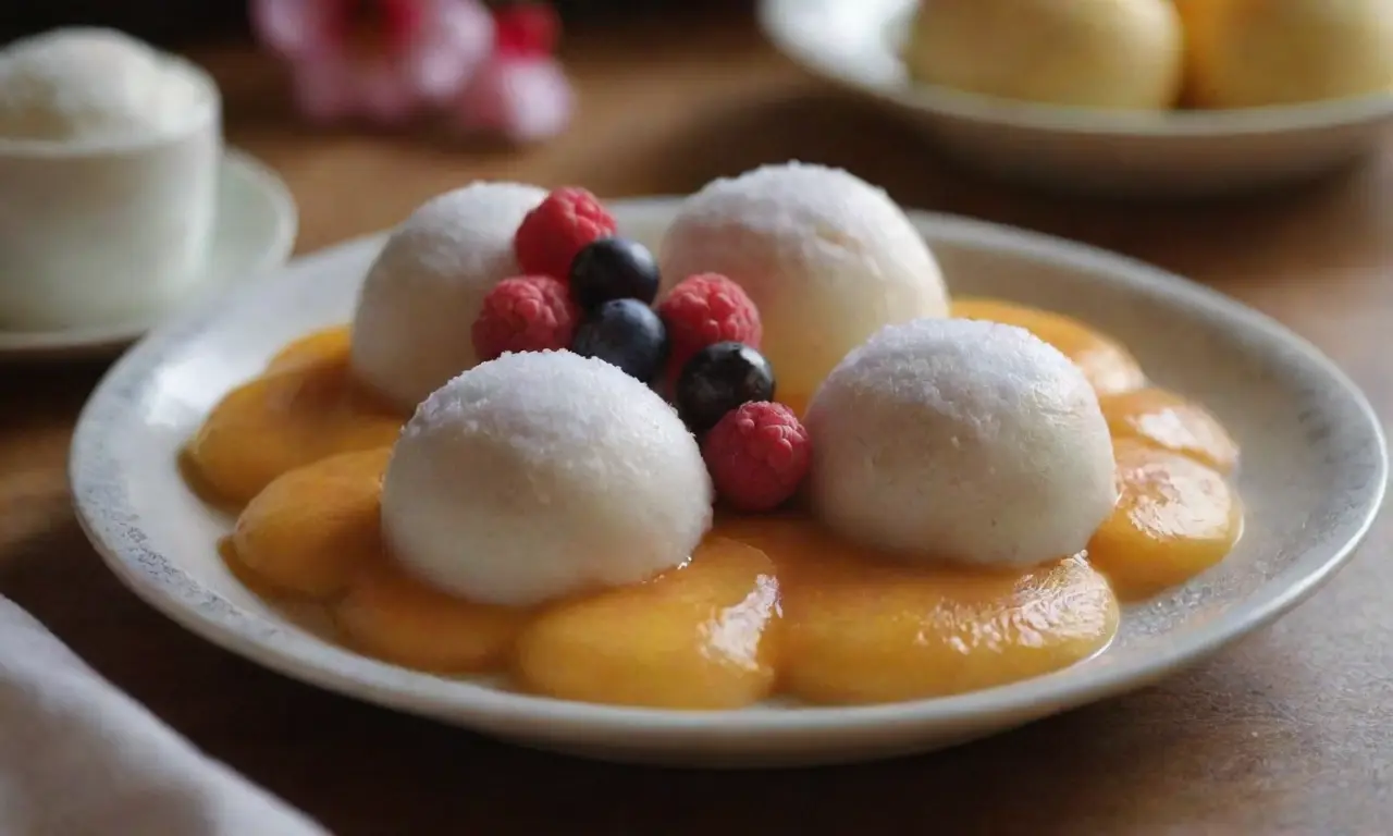 Postres coloridos y vibrantes con leche de coco y sabores tradicionales