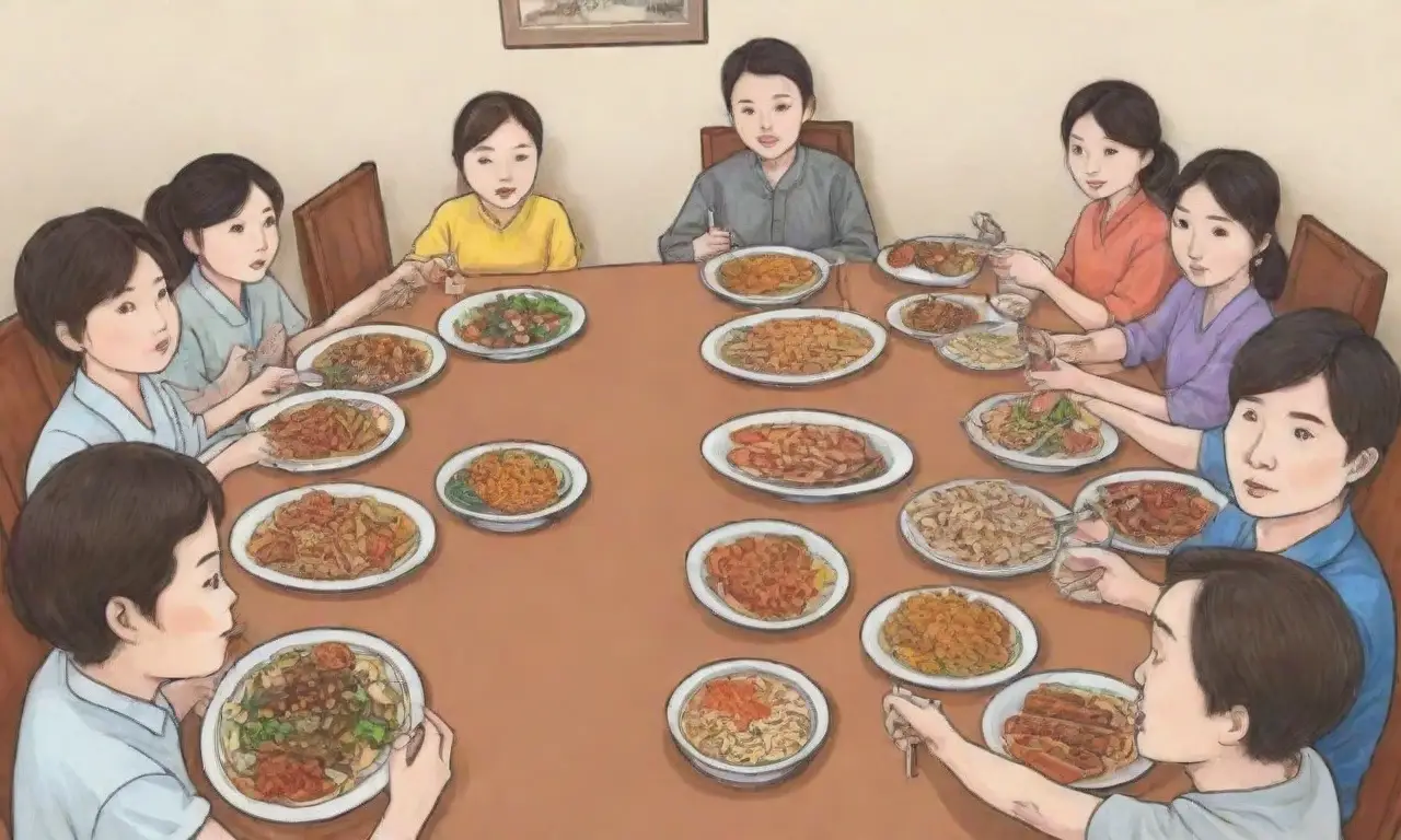 Etiqueta de comedor coreana incluye modales, platos tradicionales, uso de palillos, compartir, gestos respetuosos, significado cultural, disposición de asientos, presentación de alimentos y costumbres de bebida