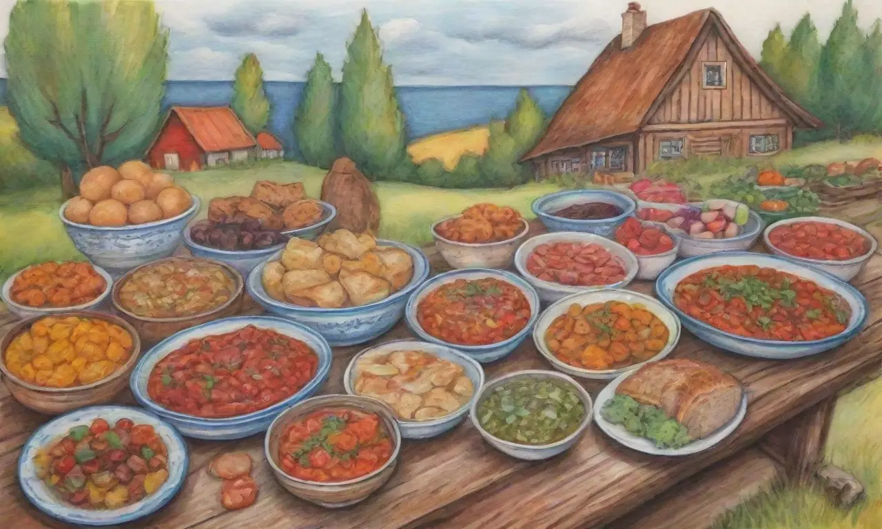 Sabores lituanos con ingredientes estacionales y paisajes vibrantes