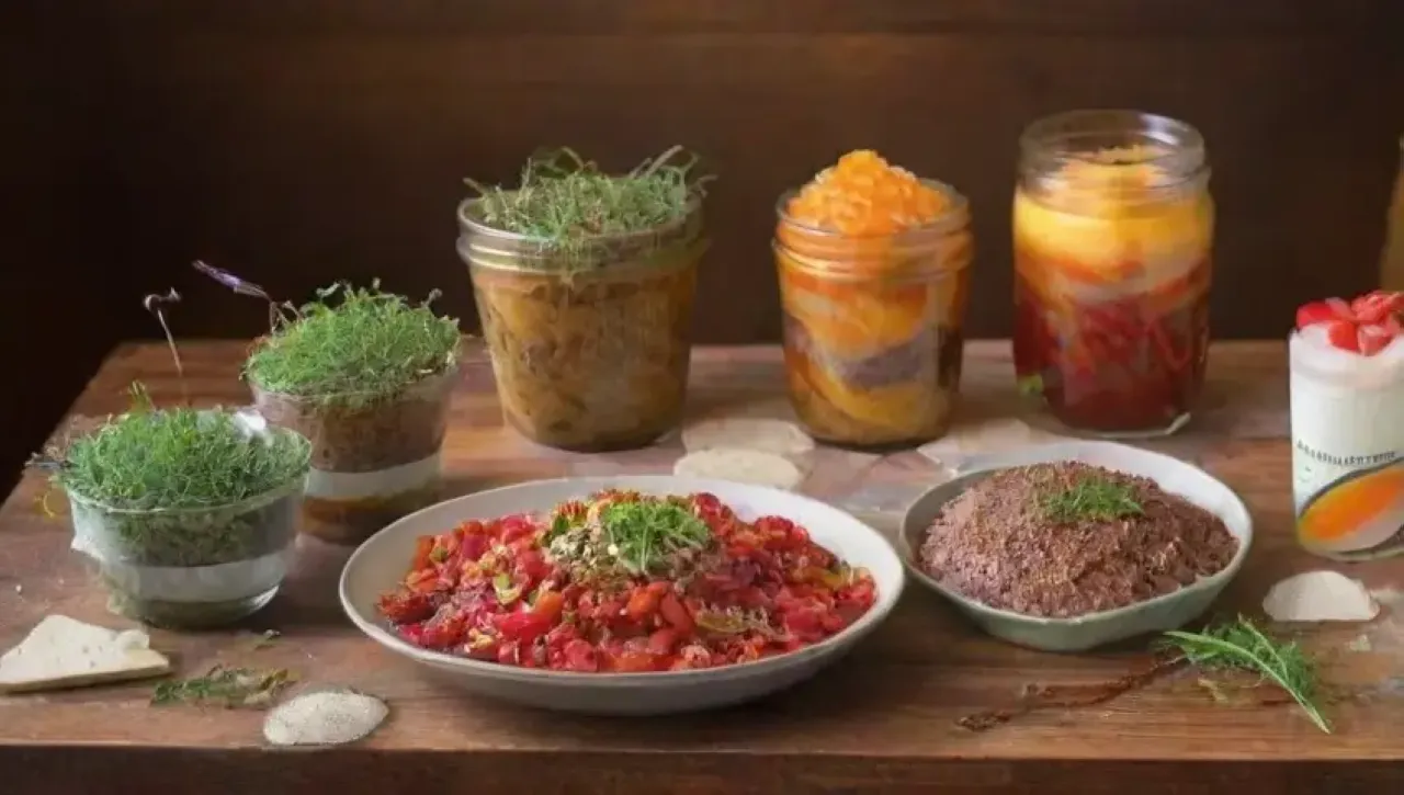 Una explosión de colores y sabores en un entorno culinario creativo