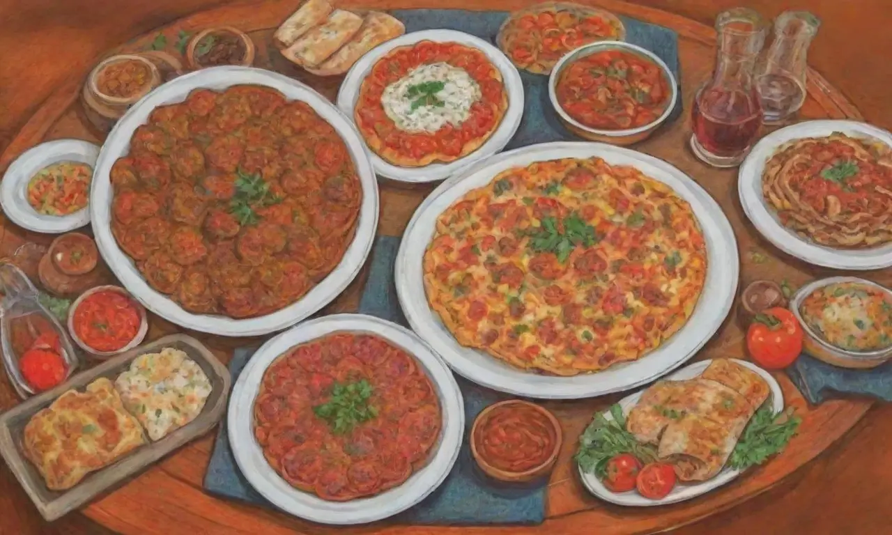 Platos serbios tradicionales, colores vivos, reuniones familiares y rica herencia cultural