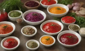 Colores vibrantes y sabores ricos en recetas diversas