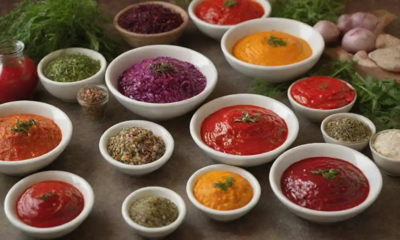 Colores vibrantes y sabores ricos en recetas diversas