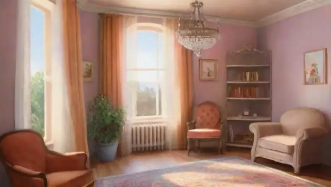 La habitación irradia calidez y serenidad con luz suave, colores vibrantes y un ambiente acogedor
