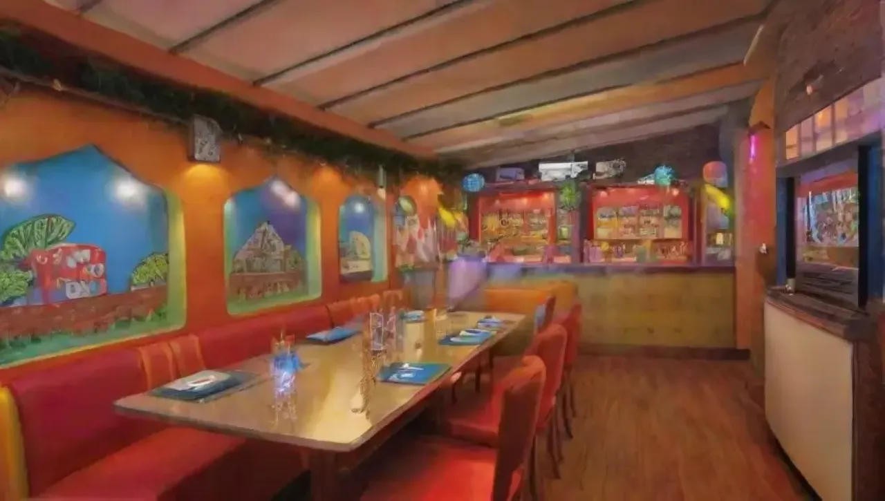 Un lugar lleno de colores vibrantes, risas, comida deliciosa y un ambiente acogedor