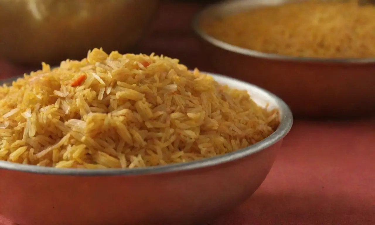 Arroz con costra dorada