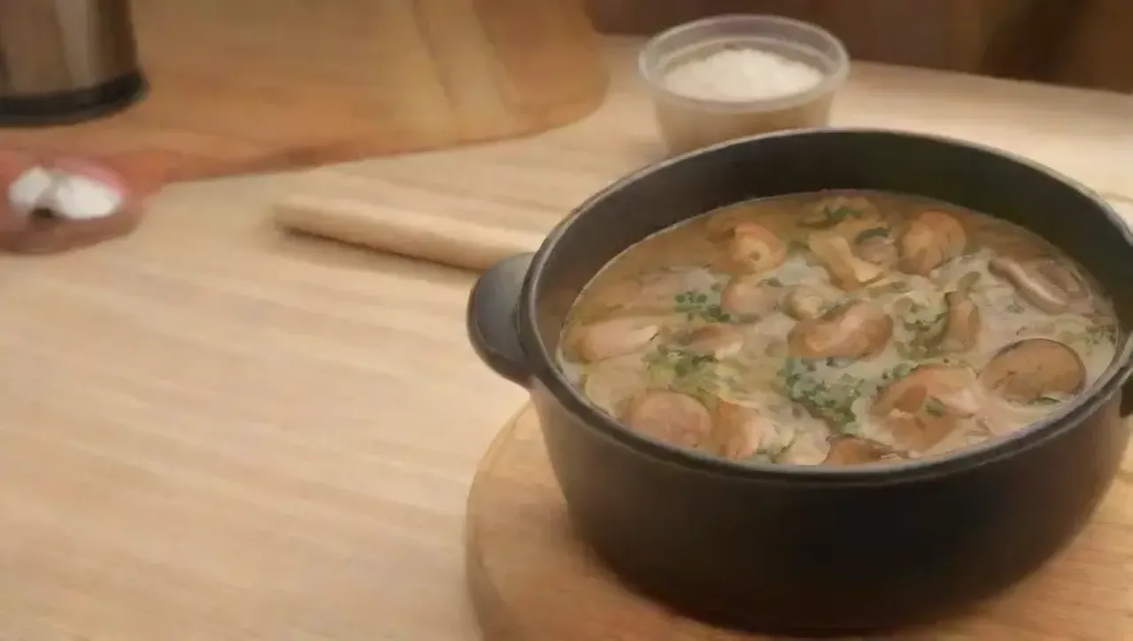 Una cocina vibrante con ingredientes frescos y aromas acogedores