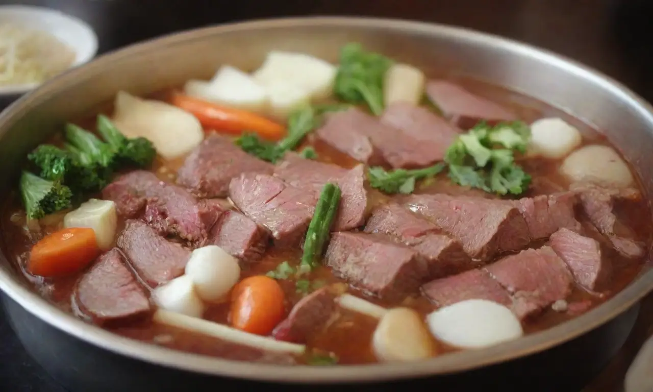 Fondue china: ingredientes frescos