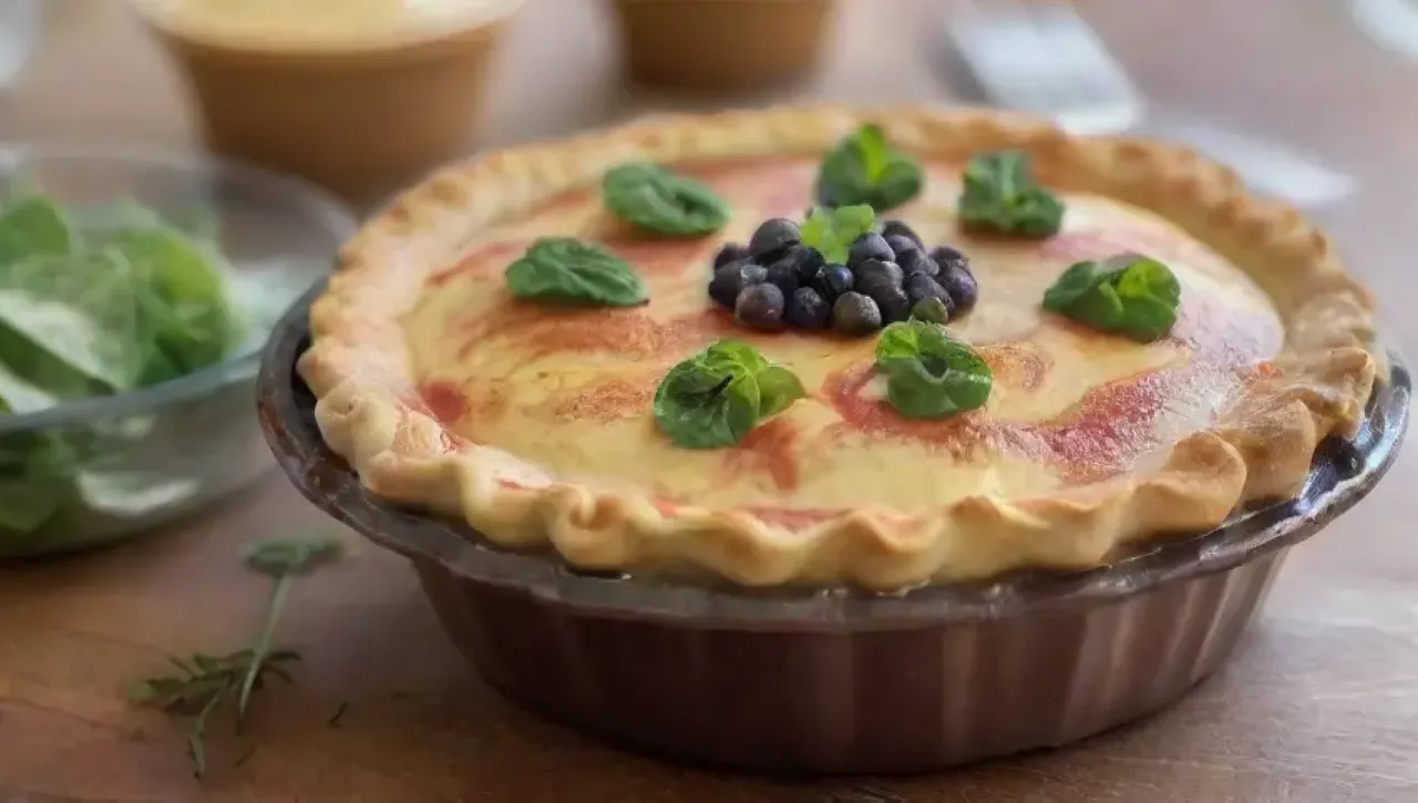 Una cálida cocina familiar llena de risas y deliciosos postres