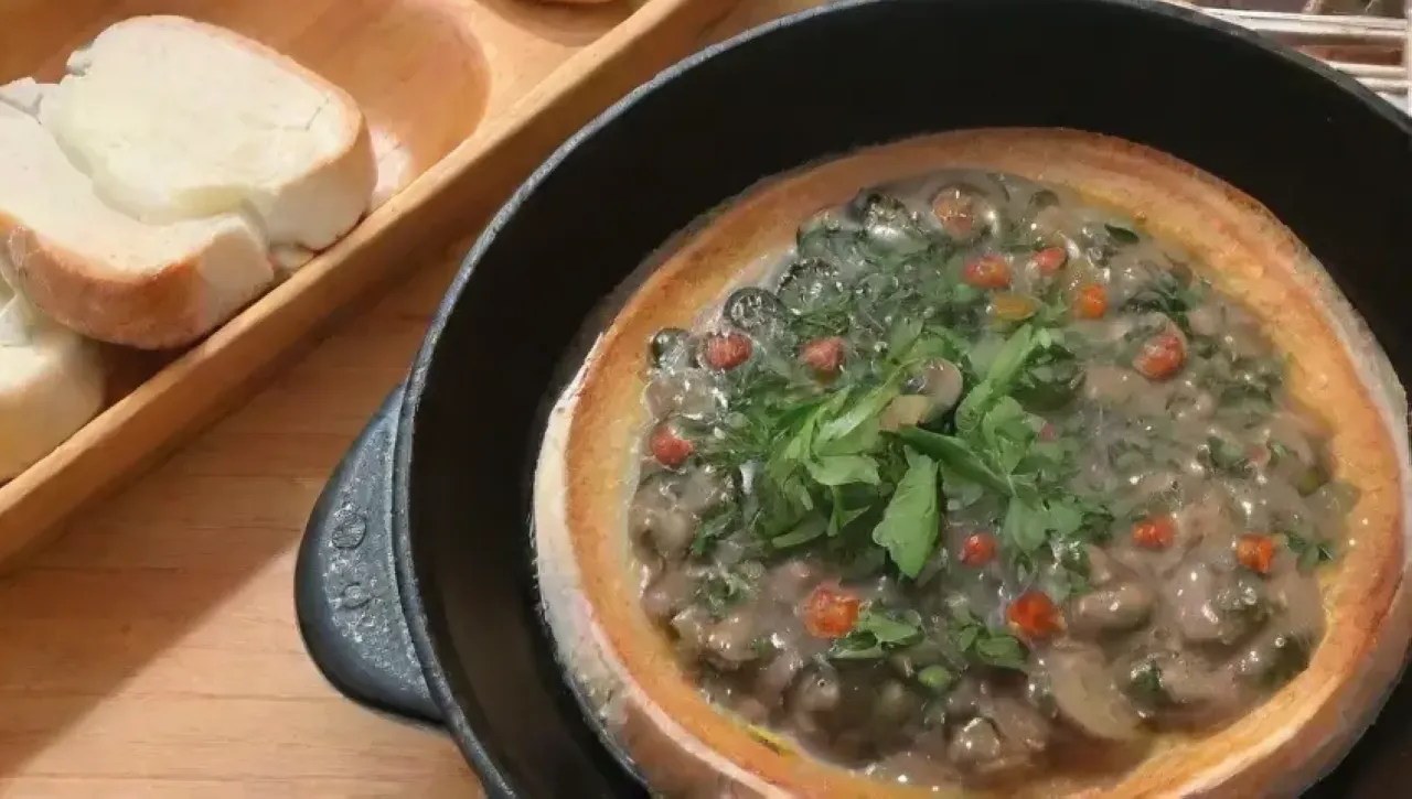 Una deliciosa y colorida presentación de ingredientes italianos en una cocina acogedora