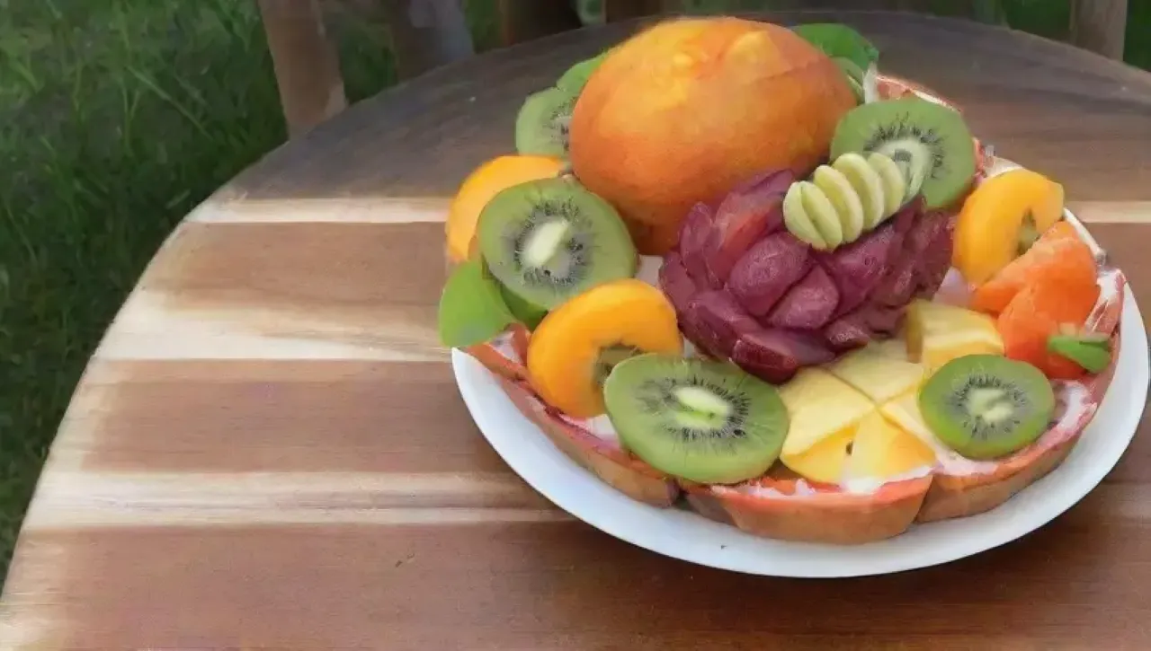 Un festín tropical de frutas vibrantes y texturas irresistibles