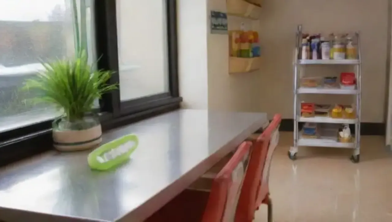 Un restaurante limpio y vibrante con un ambiente ocupado y atención a la higiene