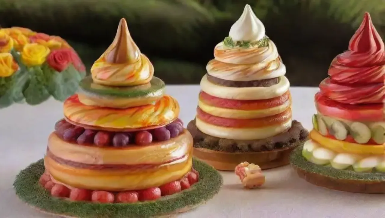 Una explosión de sabores y texturas en postres creativos y elegantes