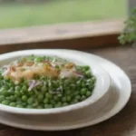 Omelet de guisantes y cebollas carmelizadas: receta dulce y salada