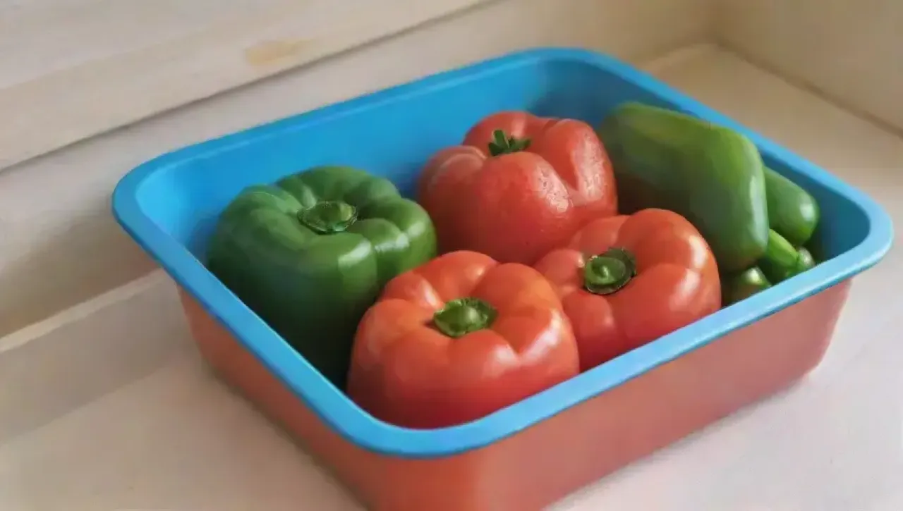 Tablas de cortar de colores brillantes y verduras frescas en una acogedora cocina iluminada por el sol