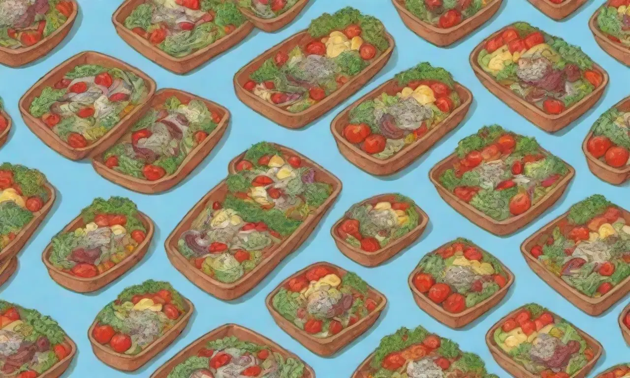 Ensaladas innovadoras y vegetarianas con ingredientes frescos y coloridos