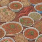 Platos tailandeses picantes y coloridos