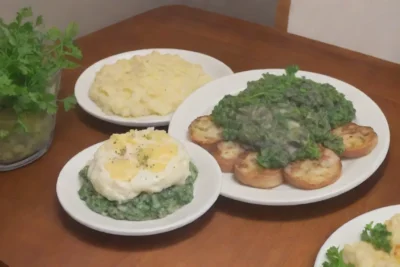 Colcannon escocés con patatas cremosas y verduras
