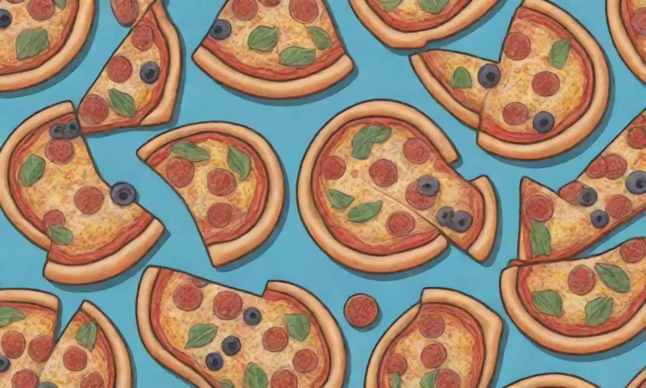 Pizza colorida con masa crujiente