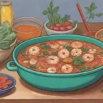 Un tazón colorido de sabores vibrantes y hierbas aromáticas