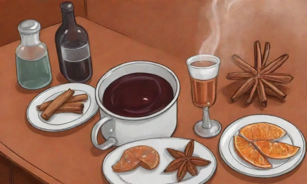 Cocina acogedora y festiva con especias