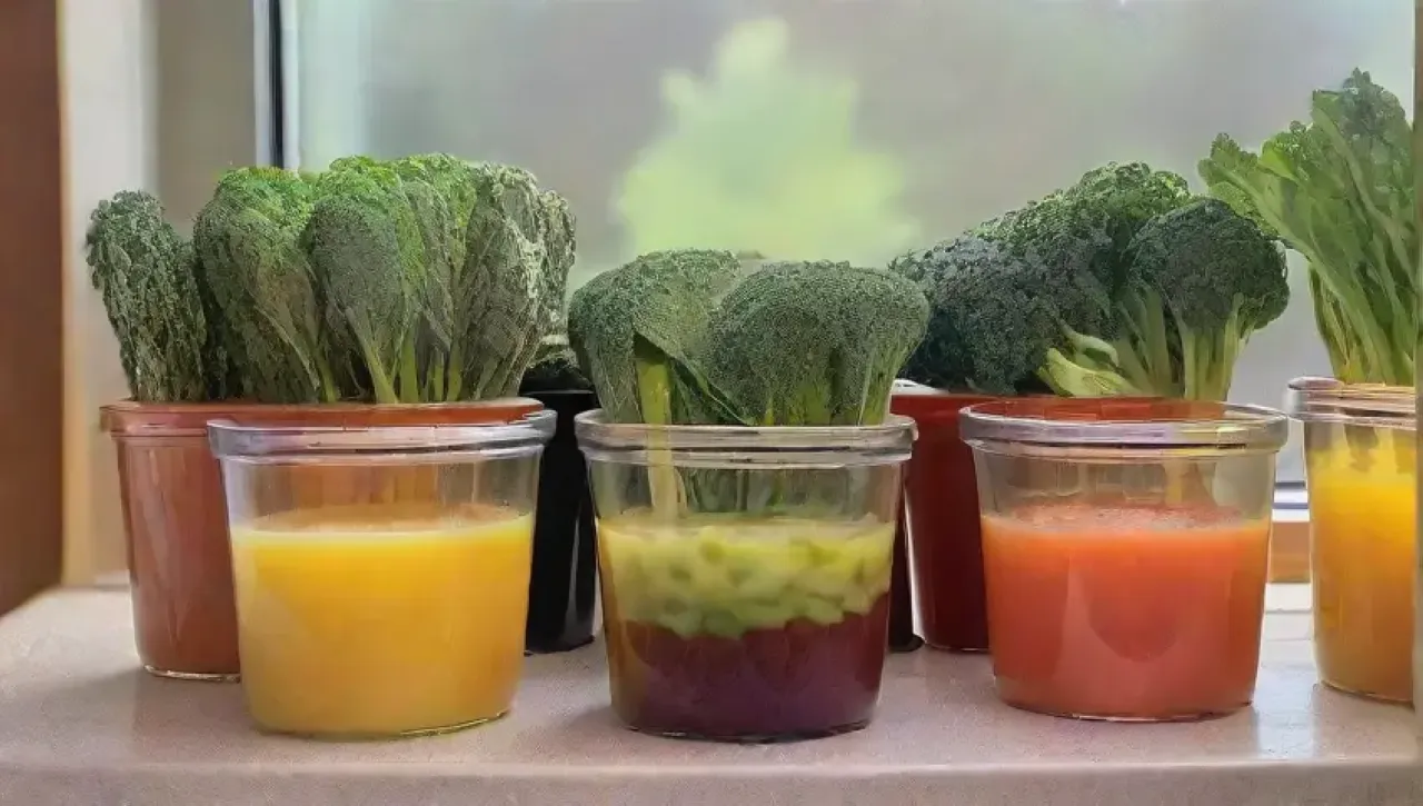 Un vibrante brunch saludable en una cocina soleada