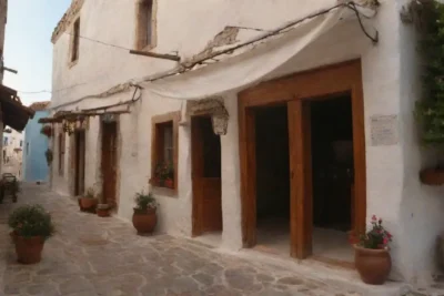 Paisajes griegos impresionantes y deliciosa comida en tabernas acogedoras